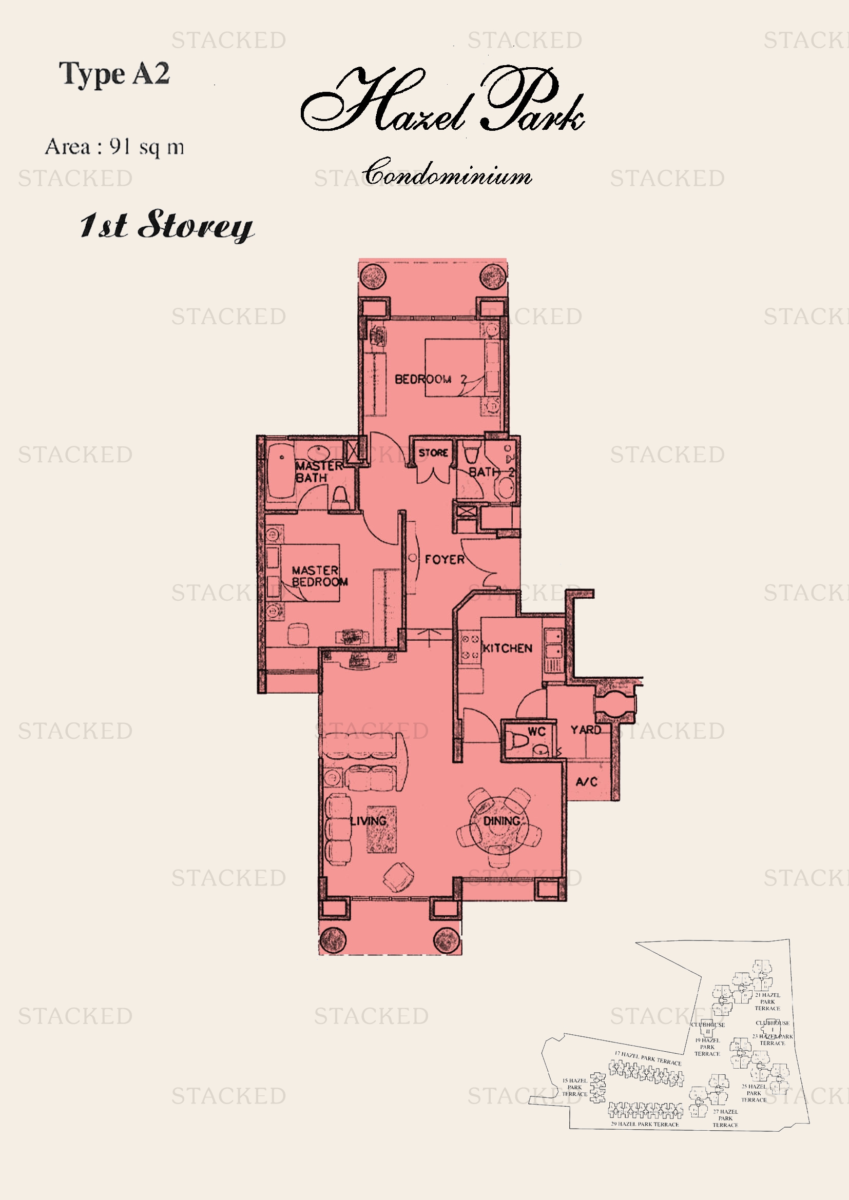 Hazel Park Condominium floor plan
